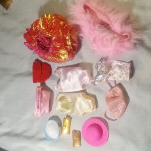 Mixed Lot of Barbie & Clone Doll Clothes - Retro Dress-Up Accessories Set